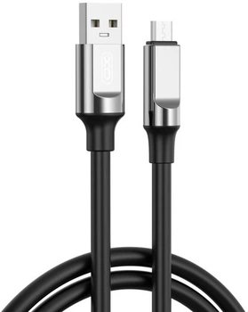 Кабель XO NB251 Liquid Silicone Rubber USB-A to Micro - 6A - 1 м Чорний (NB251_M_Black)