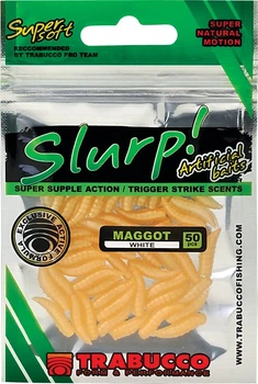 Силиконовая приманка Trabucco SLURP BAIT MAGGOT XL белый 30шт. (182-00-061)