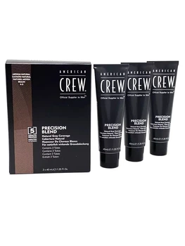 Чоловіча фарба для волосся American Crew Precision Blend Середній натуральний 3 шт по 40 мл