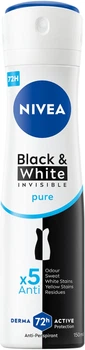 Антиперспирант спрей NIVEA Черное и Белое невидимый чистый 150 мл (4006000026763)