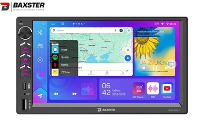 Автомагнітола Baxster BMS-B2501 Android 13 4/64 DSP