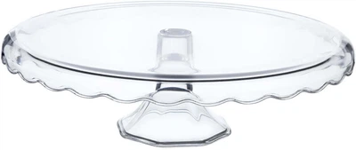 Patera na ciasto Kadax szklana na nodze 32 cm (5903699425701)