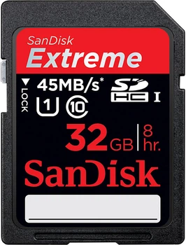 Карта памяти SANDISK Extreme SDHC 32GB UHS-I U1 (SDSDX-032G-X46)