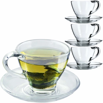 Набір чашок Kadax Zinal з блюдцями 4x200 мл (5903699429105)