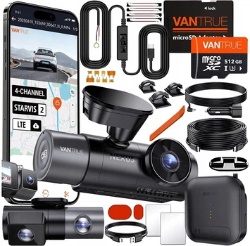 Автомобільний відеореєстратор Vantrue N5S 4CH 2.7K