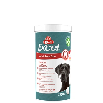 Вітаміни для собак 8in1 Excel Calcium кальцій для зубів та кісток 1700 таблеток (MLZ11553)