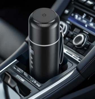 Автомобільний електрочайник Теромкрушка Термос 500 мл Secret Box 12V/24V для легкових і вантажних авто Чорний (М5760359)