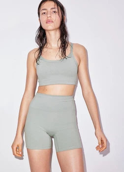 Спортивный топ H&M 1227766002c44 L зелёный (100001714)