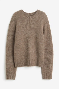 Свитер в составе с шерстью H&M 1082853003c45 M бежевый (100001967)