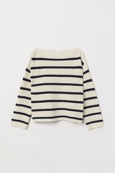 В'язаний светр H&M 711431001c45 L молочний (100001952)