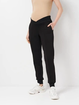 Штаны джогеры для беременных тёплые Koko boutique, чёрные, S