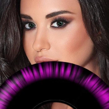 Черные цветные контактные линзы - Манга Пинк 2шт. от ELITE Lens