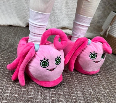 Домашні Тапочки Іграшки Кігурумі Kigurumi Мама Поппі Довгі Ноги Poppy Playtime М'які Теплі Для Дівчатка Рожевий 35-41 (Д733217)