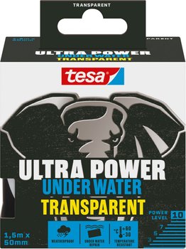 Taśma naprawcza TESA Ultra Power wodoodporna 1.5 m x 50 mm Przezroczysta (4063565316357)