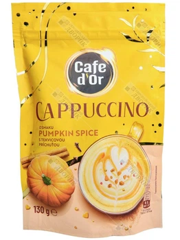 Растворимый капучино CAFE D'OR Pumpkin Spice со вкусом тыквы со специями 130 г