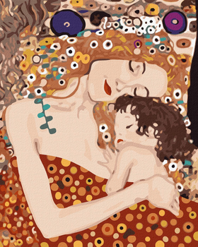 Obraz po numerach Ideyka Matka i dziecko Gustav Klimt 40x50 cm (KHO4848)