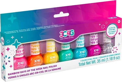 Zestaw lakierów do paznokci Make It Real Tęczowy tydzień 7 szt (MR10007)