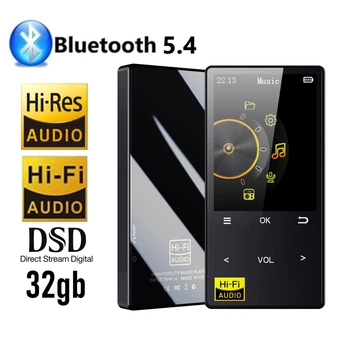 MP3 плеер Mrobo M15 2.4" Bluetooth 5.4 Hi-Fi 32Gb со встроенным динамиком металлический
