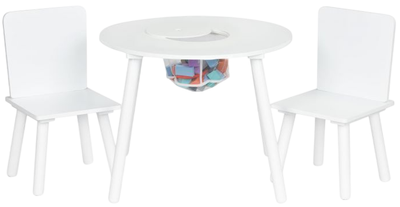 Дитячі меблі EcoToys комплект столик 2 стільці (5903769974658)