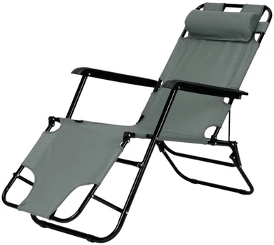 Leżak ModernHome by Multistore ZRL010 Szary (955555911380853) - Outlet