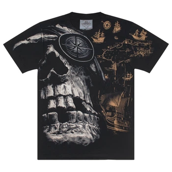 Футболка Піратський череп та карта скарбів (Rock Eagle, Total t-shirt), Розмір L