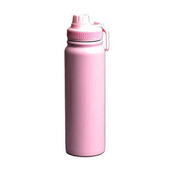 Спортивна термопляшка Stenson MT-4929-100 1000 мл Pink для тренувань і подорожей