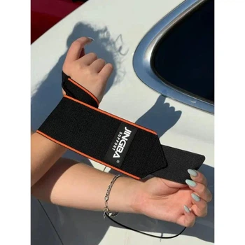 Спортивный фиксатор защита запястья от нагрузки Leg braces LS-920 Черно-оранжевый