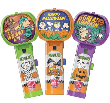Тримач з льодяником Pop Ups Halloween Peanuts Mini Lollipops 1 шт