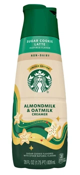 Растительные сливки для кофе Starbucks Non-Dairy Sugar Cookie Latte Coffee Creamer 828 мл