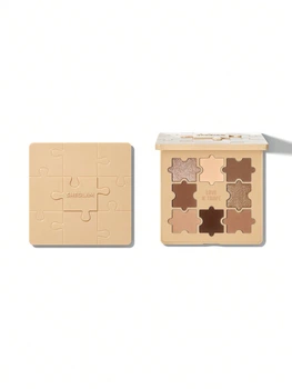 Тіні Sheglam палетка тіней пазл для повік та очей нюдові стійкі Jazy Jigsaw Eyeshadow Palette відтінок Love N' Taupe