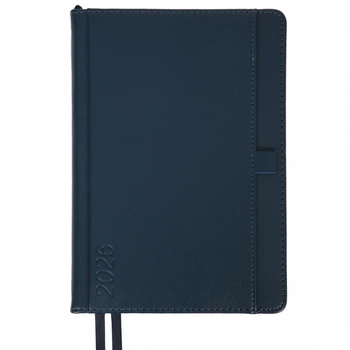 Щоденник датований 2026 Leo Planner ф. А5 "Legacy", твердий, синій, 368 сторінок