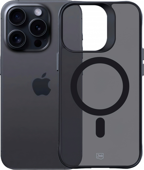 Etui plecki 3MK Smoke Mag do Apple iPhone 14 Pro Black (5903108563659)