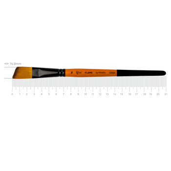 Кисть синтетика угловая Rosa FLAME 1368A №16