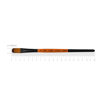 Кисть синтетика овальная Rosa FLAME 1368FR №8
