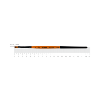 Кисть синтетика плоская Rosa FLAME 1368F №0