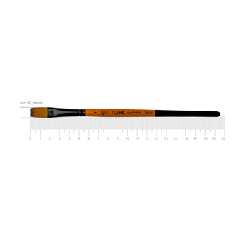 Кисть синтетика плоская Rosa FLAME 1368F №7