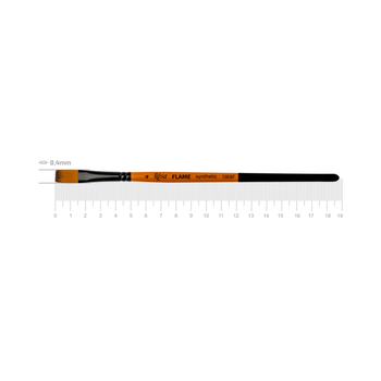 Кисть синтетика плоская Rosa FLAME 1368F №4