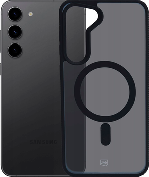 Etui plecki 3MK Smoke Mag do Samsung Galaxy S23 Black (5903108563451)