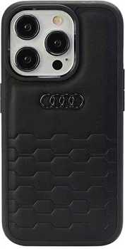 Etui Audi GT Synthetic Leather do Apple iPhone 15 Pro Black (AU-TPUPCIP15P-GT/D2-BK)