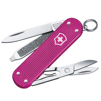 Ніж складаний, мультитул Victorinox Classic SD Alox Colors (58мм, 5 функцій), фуксія 0.6221.251G