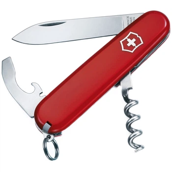 Ніж складаний, мультитул Victorinox Waiter (84мм, 9 функцій), червоний, блістер 0.3303.B1