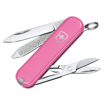 Ніж складаний, мультитул Victorinox Classic SD Colors (58мм, 7 функцій), рожевий 0.6223.51G