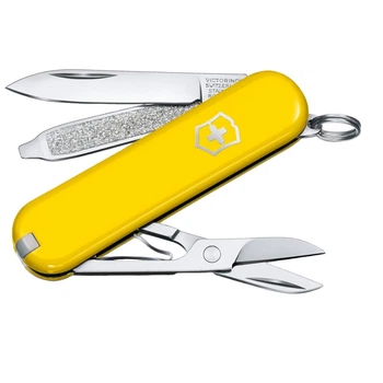 Ніж складаний, мультитул Victorinox Classic SD Colors (58мм, 7 функцій), жовтий 0.6223.8G