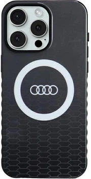 Etui Audi IML Big Logo MagSafe do Apple iPhone 15 Pro Max Black (AU-IMLMIP15PM-Q5/D2-BK)