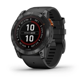 Смарт-годинник Garmin Fenix 7X Pro Solar Slate Gray w. Black Band (010-02778-00/01)