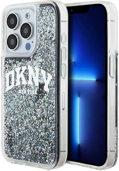 Etui DKNY Liquid Glitter Big Logo do Apple iPhone 14 Pro Black (3666339270735)