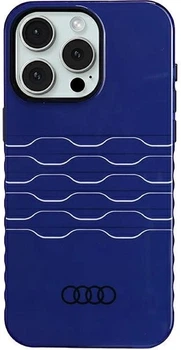 Etui Audi IML MagSafe do Apple iPhone 15 Pro Max Navy Blue (AU-IMLMIP15PM-A6/D3-BE)