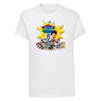 Футболка детская белая с принтом Paw Patrol Щенячий патруль DM-1821 92 см