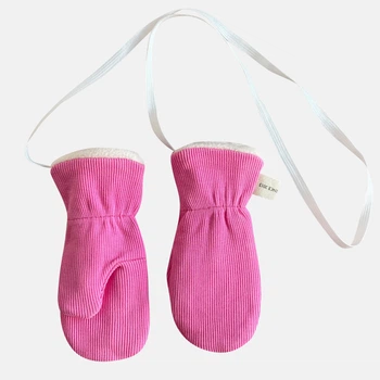 Детские зимние варежки для девочек Babydream rykp1 92-104 см Розовый барби (ROZ6501022526)