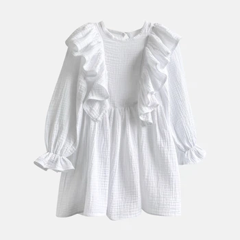 Дитяче літнє плаття для дівчинки Babydream sarvolmedium1ryk 122 см Біле (ROZ6501037765)